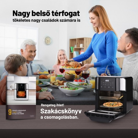 Lauben Air Fryer Oven 1500SB Hőlégkeveréses sütő fritőzzel Lauben Air Fryer Oven 1500SB Hőlégkeveréses sütő fritőzzel